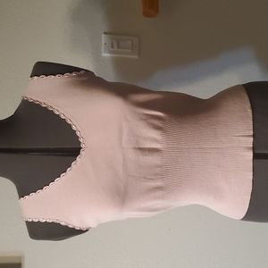 Carole Little pink tank sweater; Sz Med